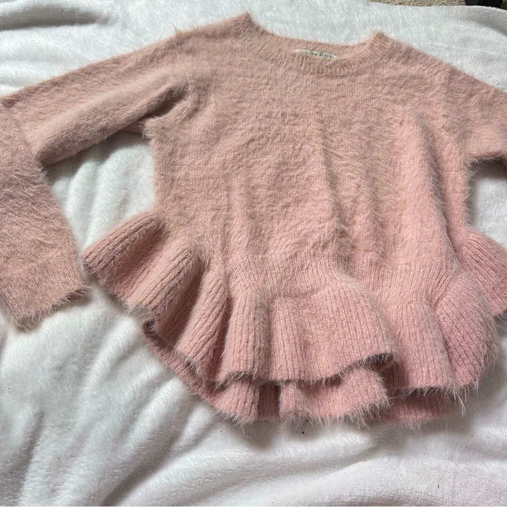 English Factory Fuzzy Ruffle Sweater - Picture 6 of 7